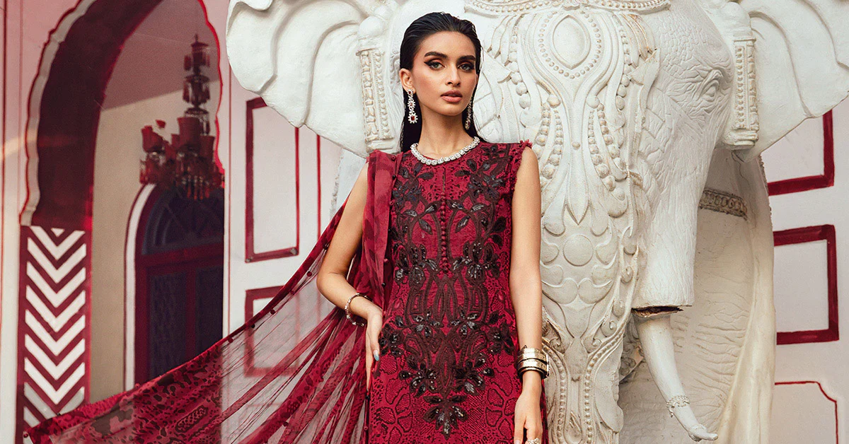 MPTR-2702-A- Unstitched - Maria B MPRINTS Collection 2025 - Image 2