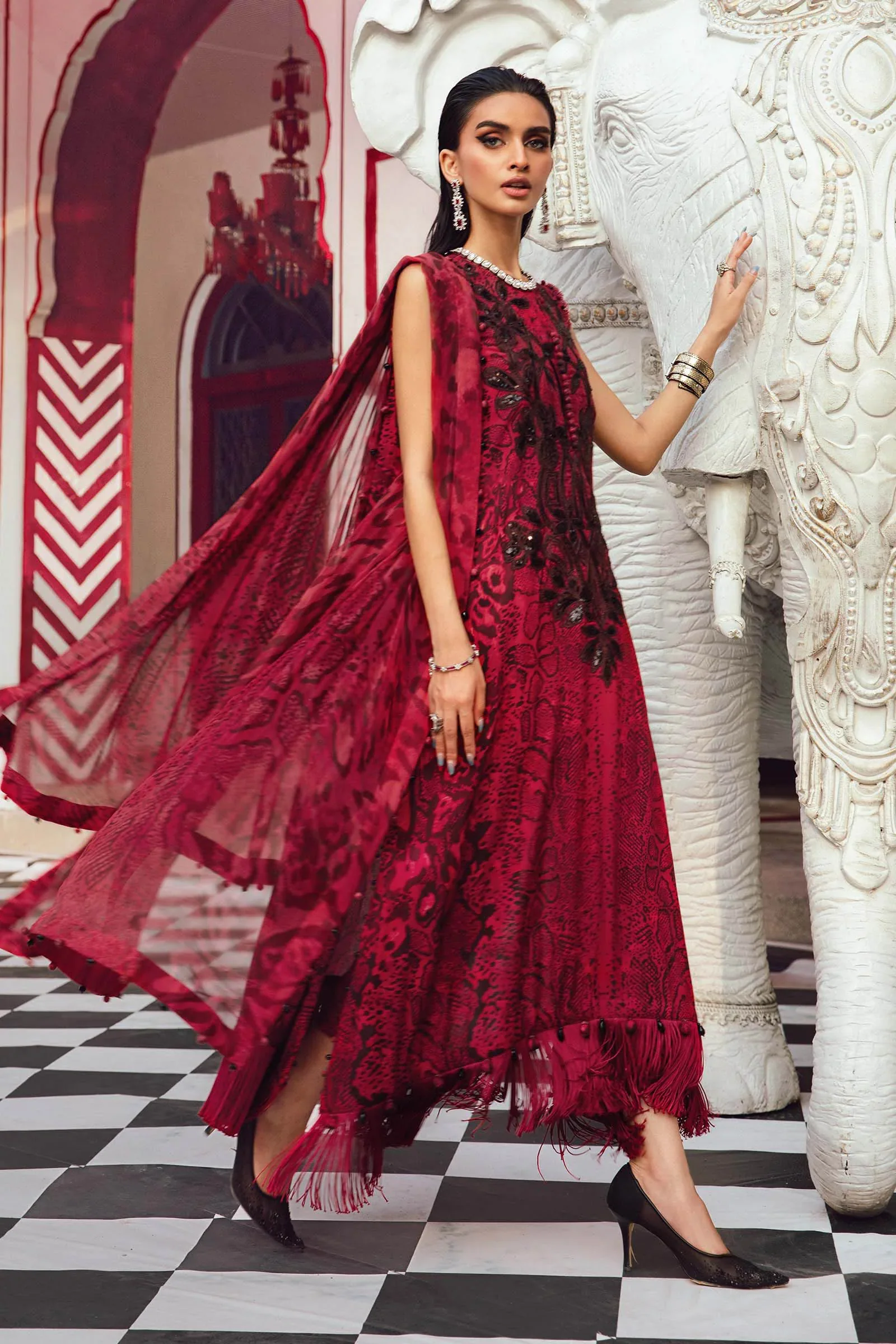 MPTR-2702-A- Unstitched - Maria B MPRINTS Collection 2025 - Image 7