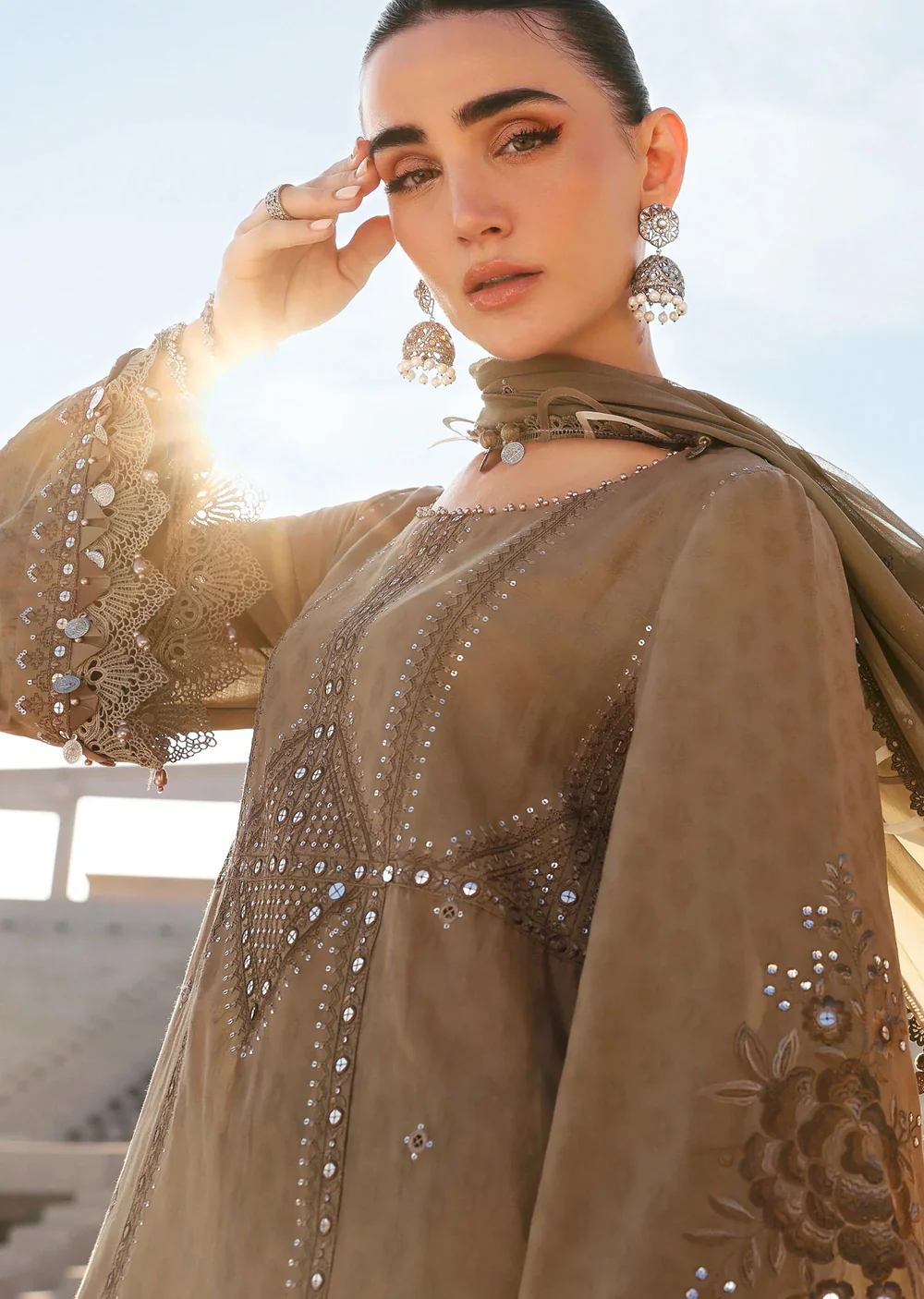 MPT2602-A Unstitched - Maria B LUXE LAWN 2026 - Image 3