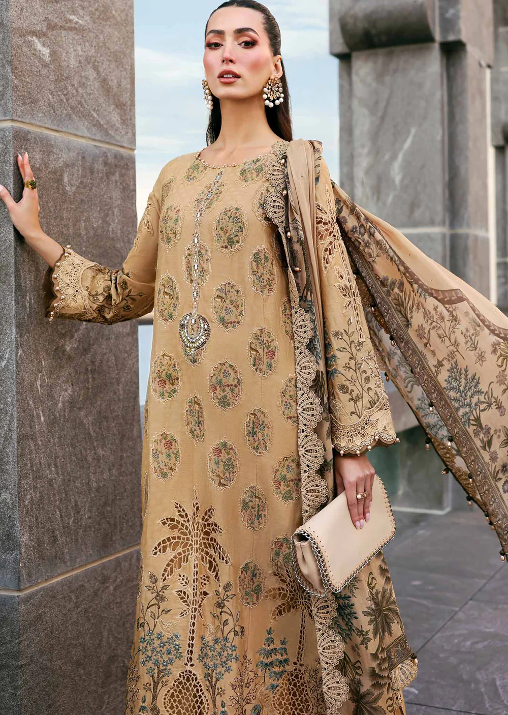 MPT2605-A Unstitched - Maria B LUXE LAWN 2026 - Image 2