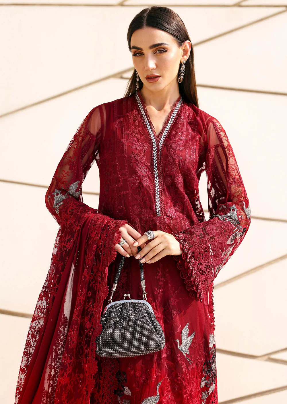 MPT2607-A Unstitched - Maria B LUXE LAWN 2026 - Image 2