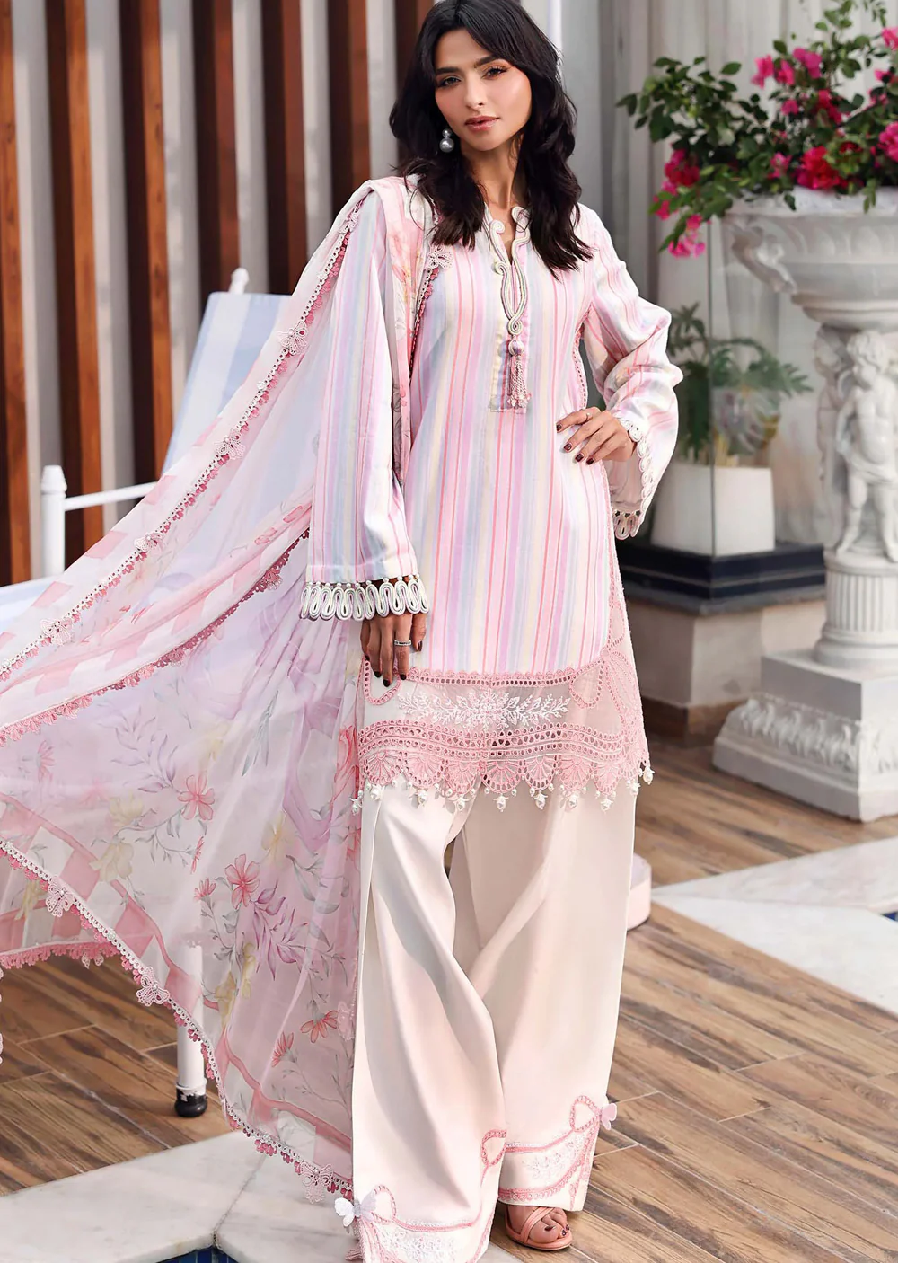 MPT30-02-A Maria B M prints Lawn Suit - Image 2
