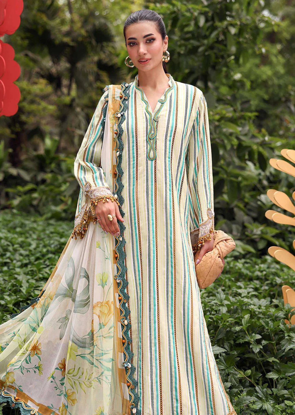 MPT30-02-B Maria B M prints Lawn Suit - Image 3