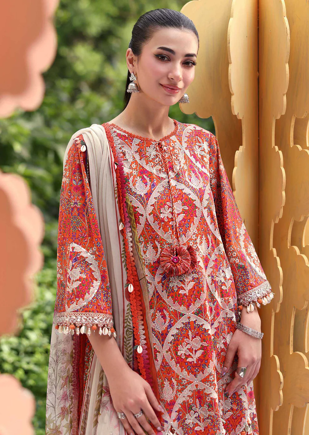 MPT30-03-A Maria B M prints Lawn Suit - Image 2
