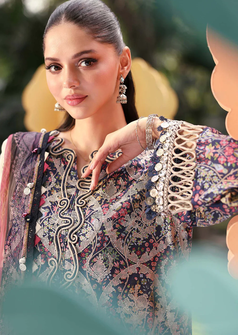 MPT30-03-B Maria B M prints Lawn Suit - Image 2