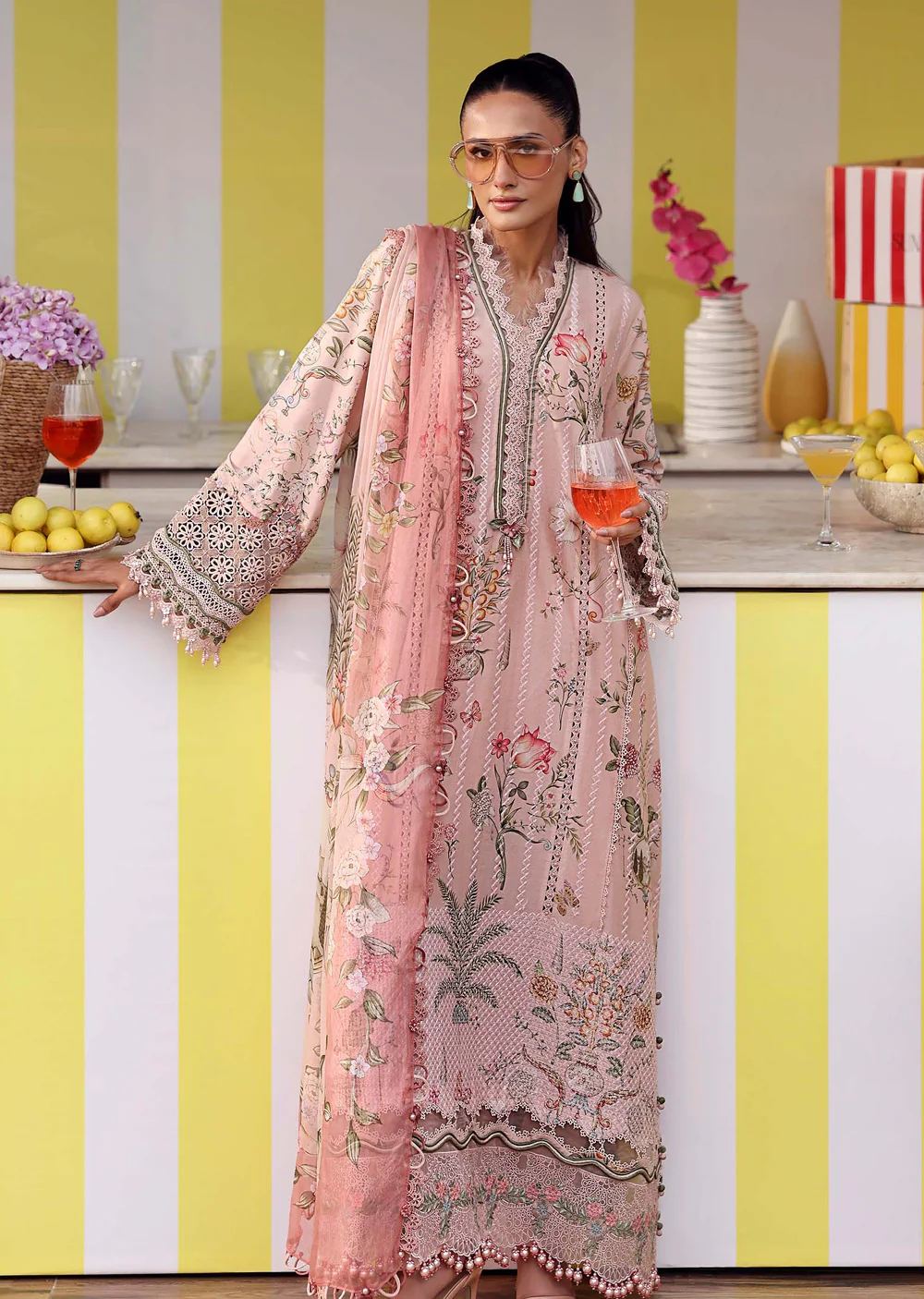 MPT30-04-A Maria B M prints Lawn Suit