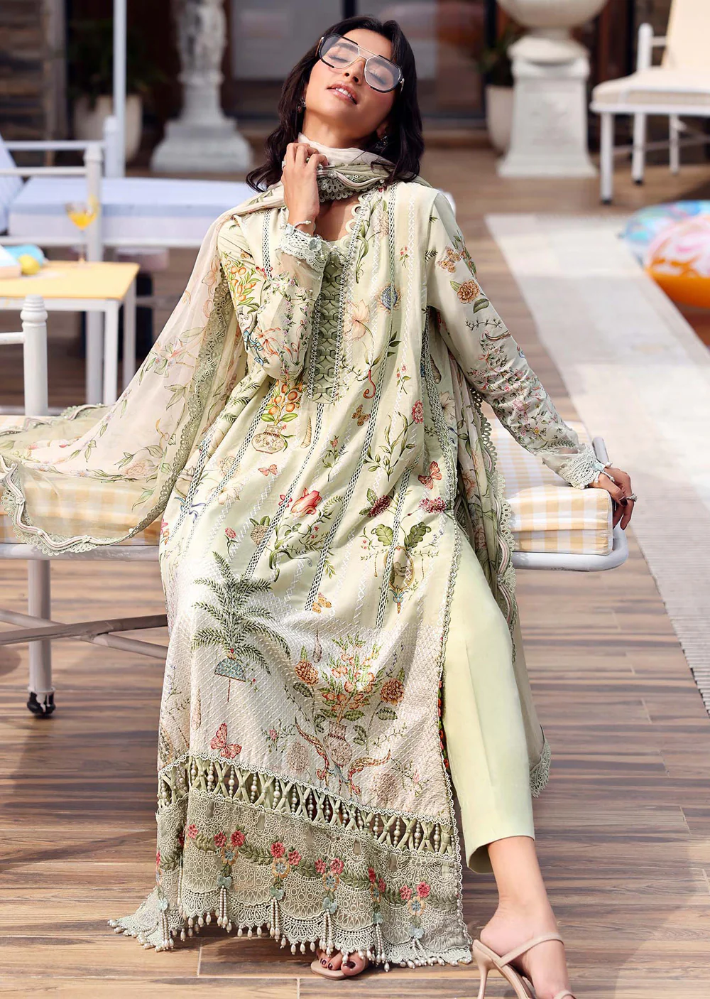 MPT30-04-B Maria B M prints Lawn Suit - Image 3