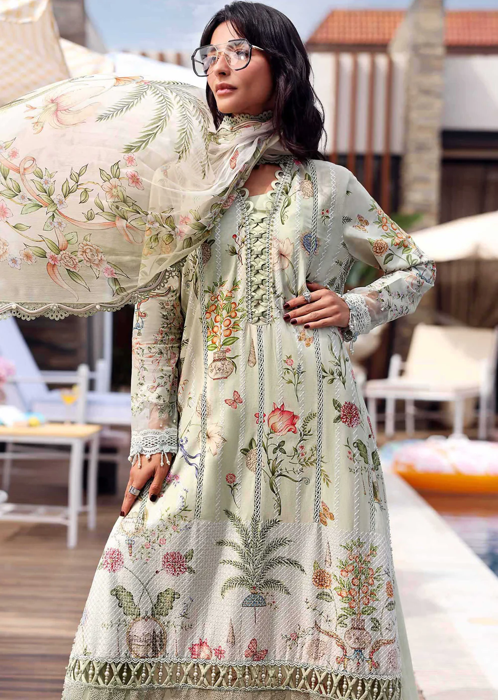 MPT30-04-B Maria B M prints Lawn Suit - Image 4