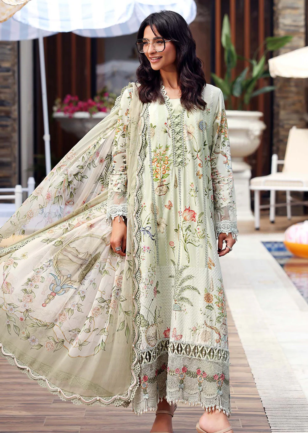 MPT30-04-B Maria B M prints Lawn Suit - Image 5
