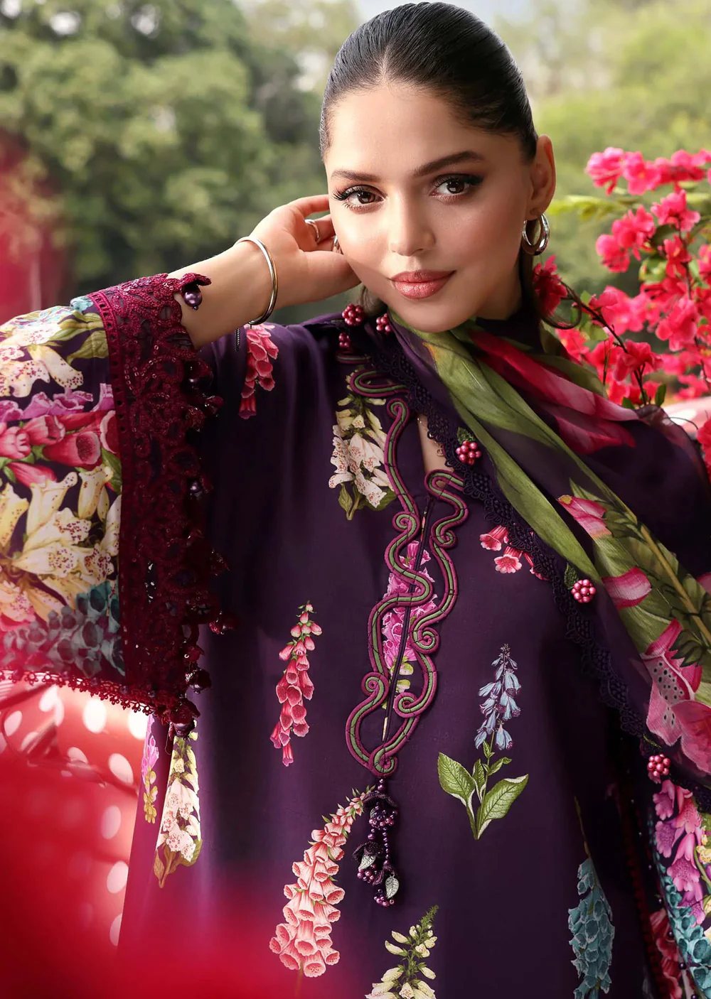 MPT30-05-A Maria B M prints Lawn Suit - Image 2