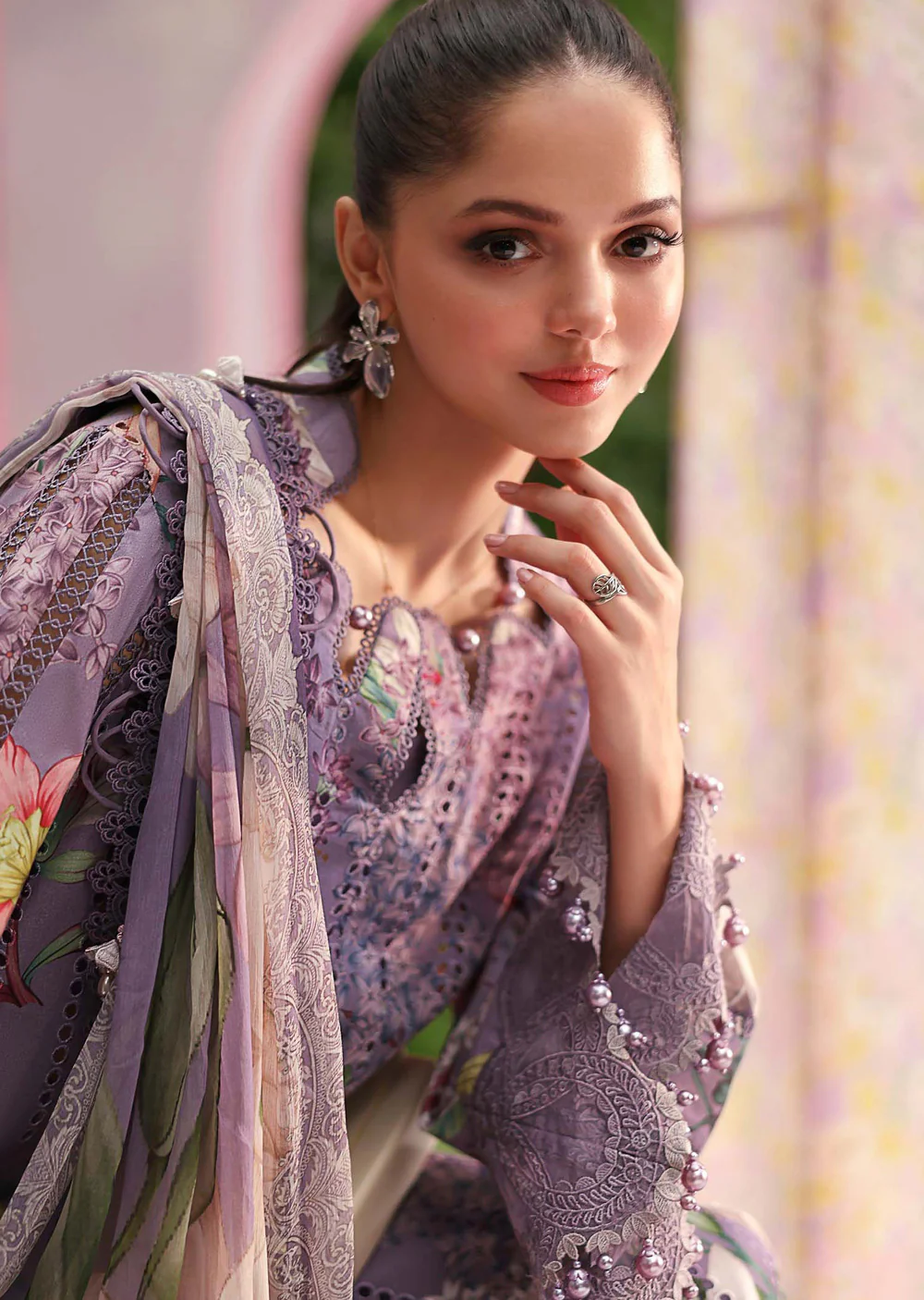 MPT30-06-B Maria B M prints Lawn Suit - Image 3