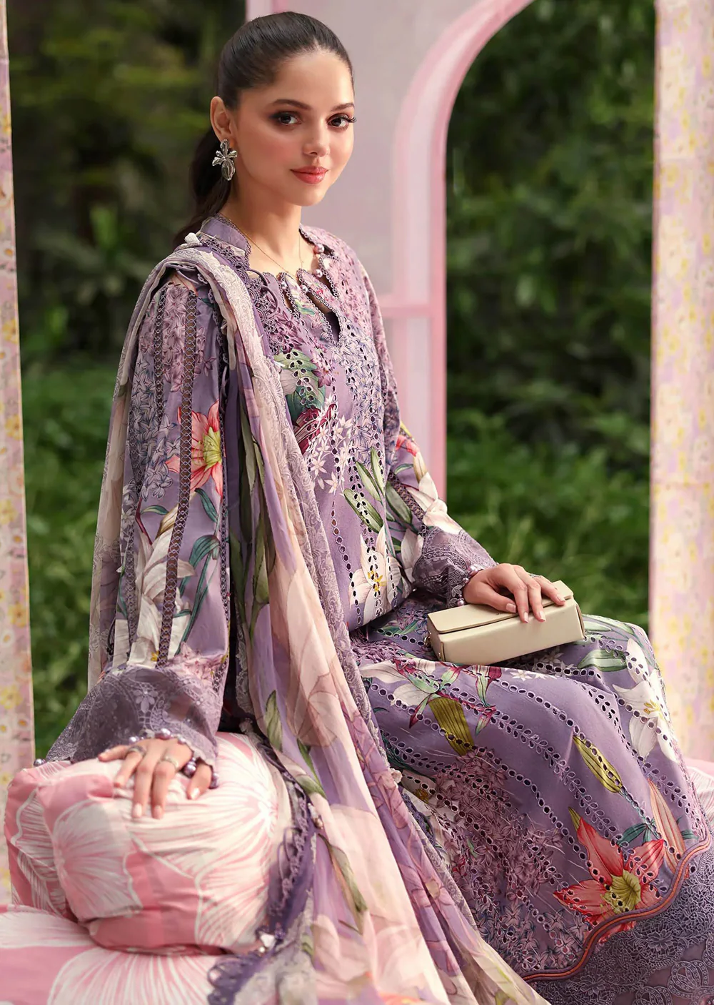 MPT30-06-B Maria B M prints Lawn Suit - Image 5