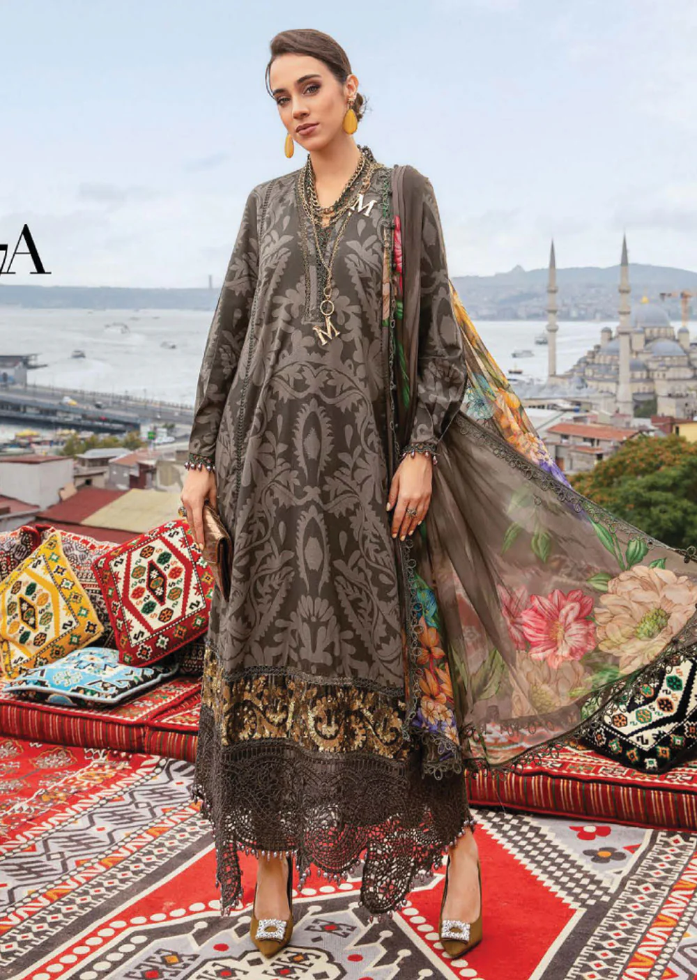 MPTR-2407-A - Readymade - Maria B MPRINTS Collection 2024