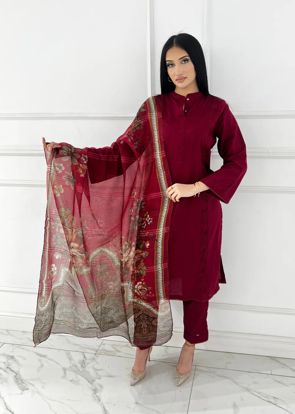 MSBMT-38 -Gulnoor- Readymade Outfit - 3 Piece Suit 2025