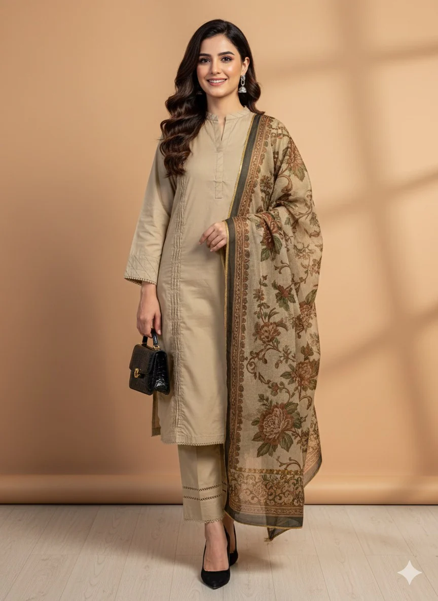 MSBMT-38 -Gulnoor- Readymade Outfit - 3 Piece Suit 2025 - Image 11