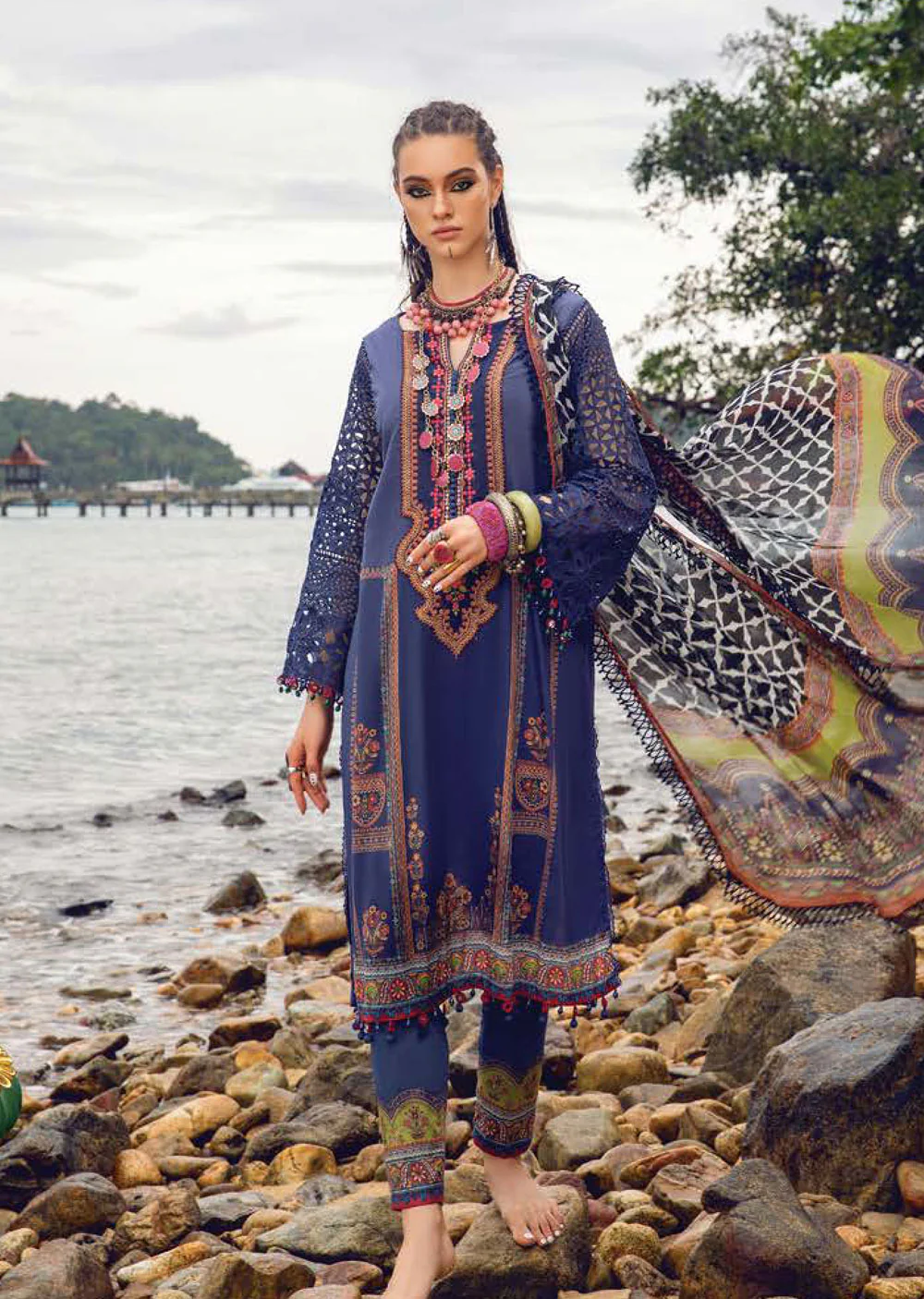 MSD-04-B - Unstitched - Maria.B M.Prints Eid Collection 2022