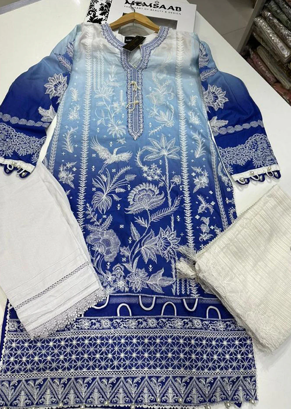 MUZNR-08-A - Readymade - Muzlin Collection Vol 2 by Sana Safinaz 2023 - Image 2