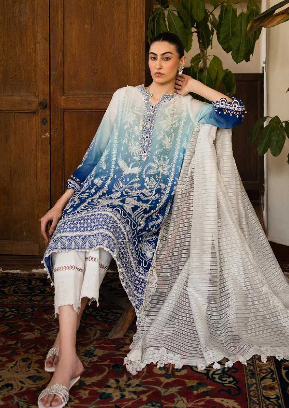 MUZNR-08-A - Readymade - Muzlin Collection Vol 2 by Sana Safinaz 2023 - Image 4