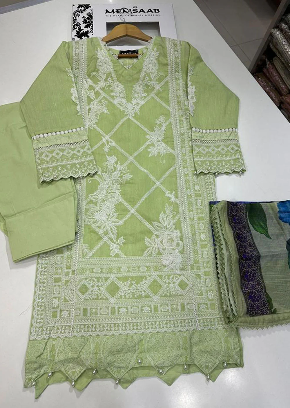 MUZNR-12-B - Readymade - Muzlin Collection Vol 2 by Sana Safinaz 2023 - Image 2