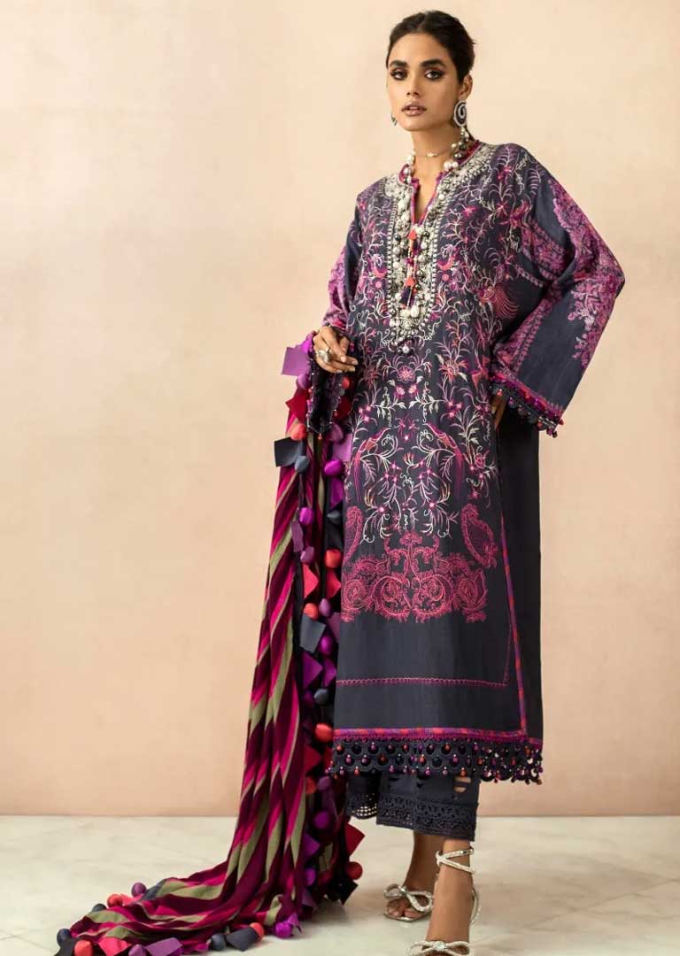 MZN-15-B - Unstitched - Muzlin Winter Collection by Sana Safinaz 2021