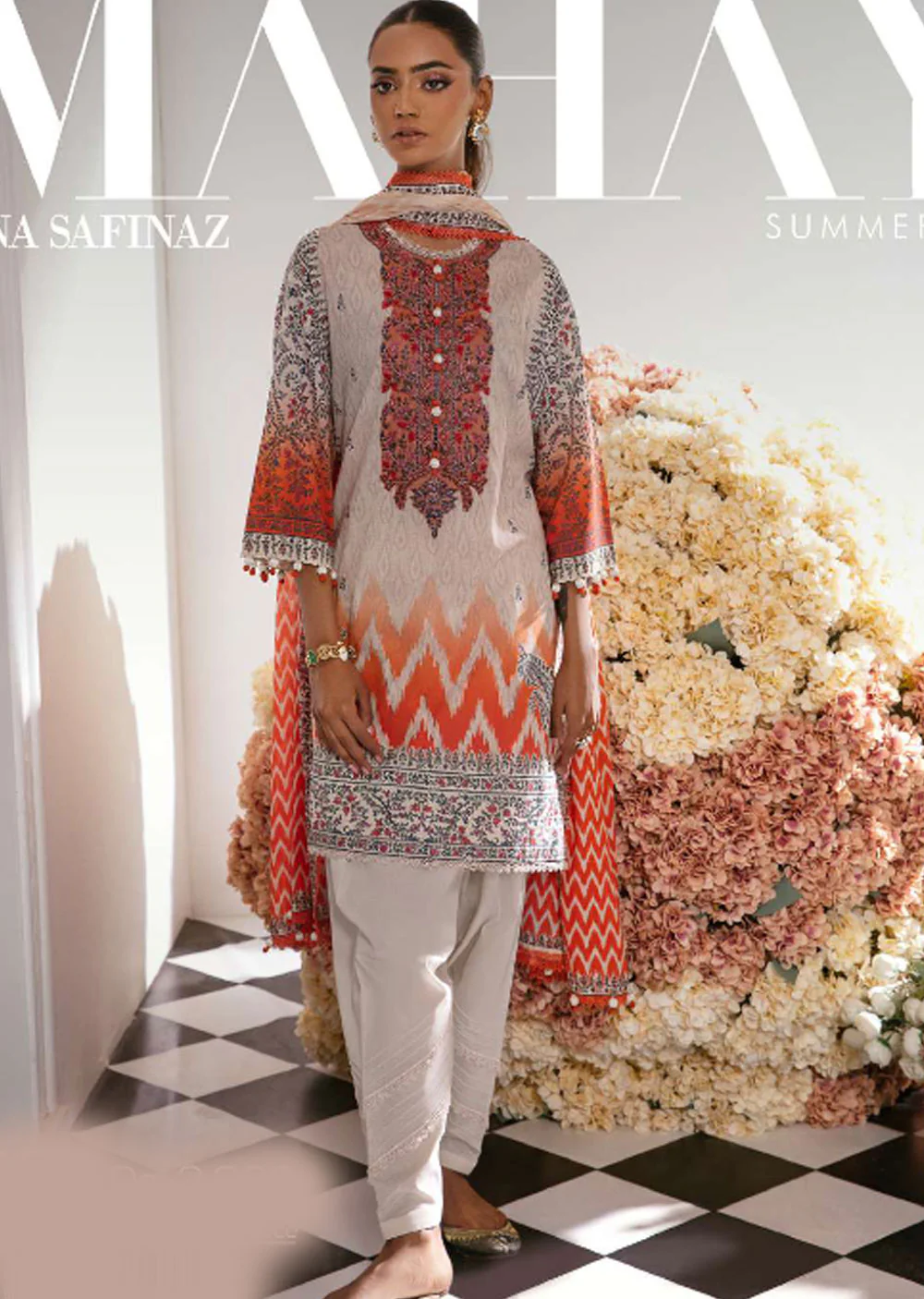 MZNR-19-B - Readymade 2 Piece - Mahay Summer Collection by Sana Safinaz 2023
