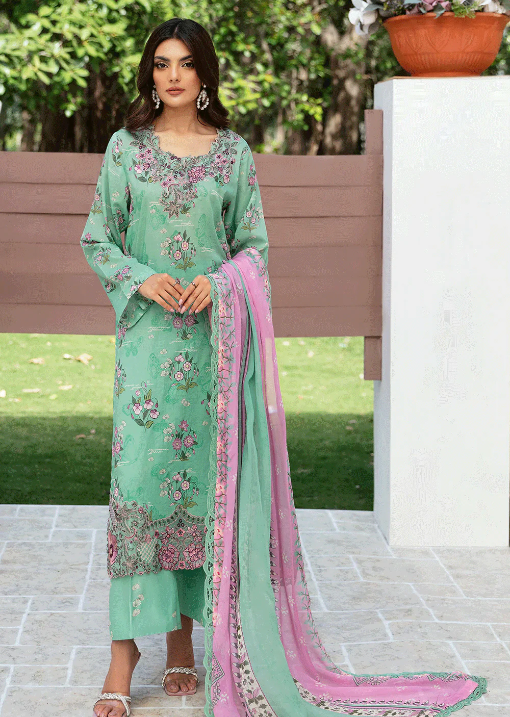 N-510-R - Readymade - Ramsha Rangrez Lawn Collection Vol 5 2024