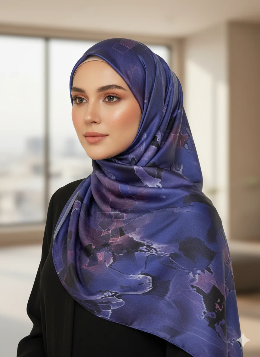 NA-142 Watercolour Silk MODAL Hijabs - Image 6