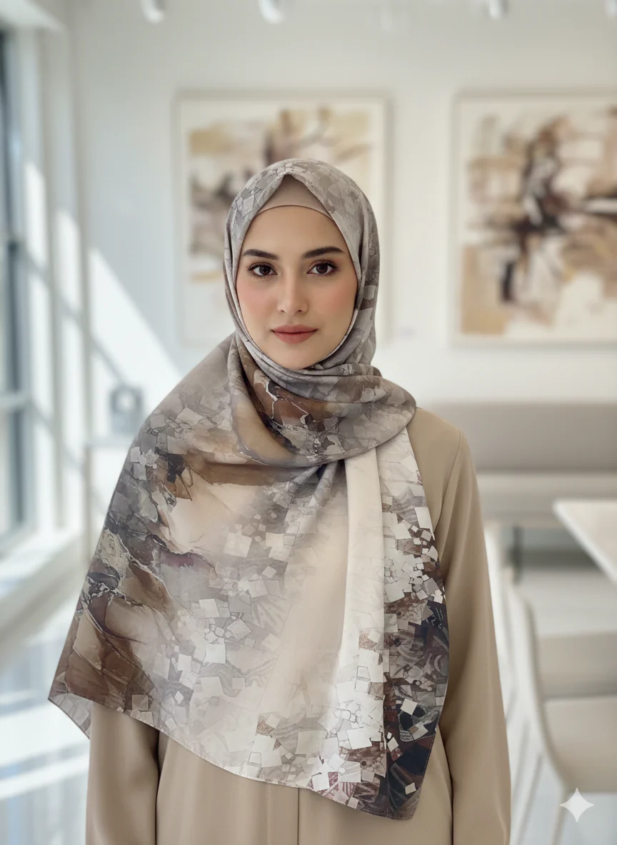NA-142 Watercolour Silk MODAL Hijabs - Image 8