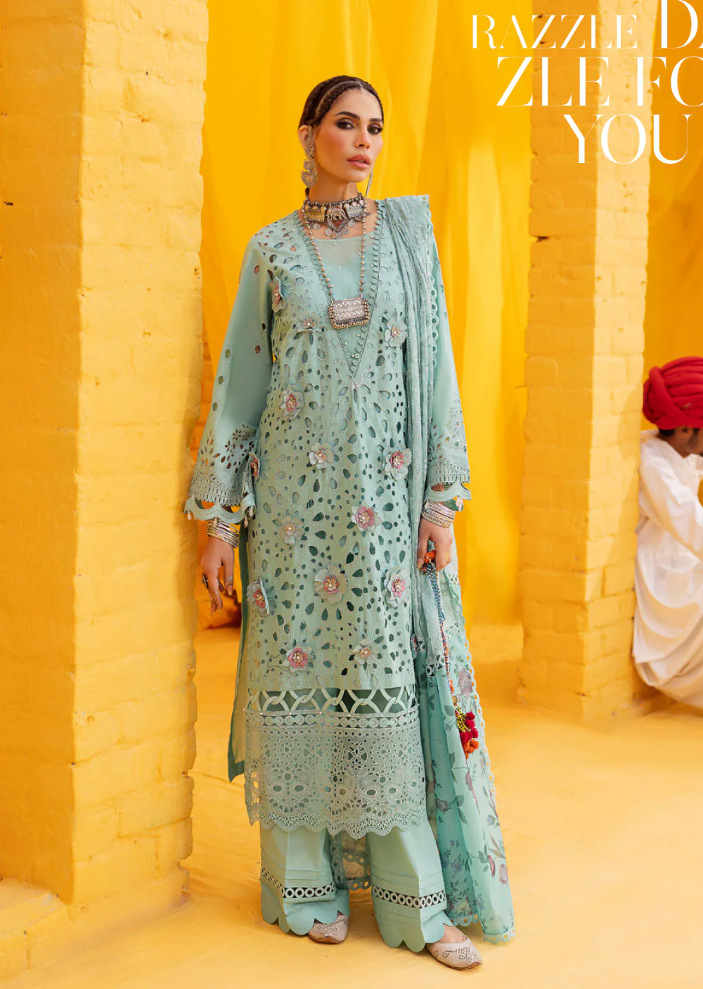 NDS-102-R - Readymade - Mela Festive Lawn Collection by Nureh 2024