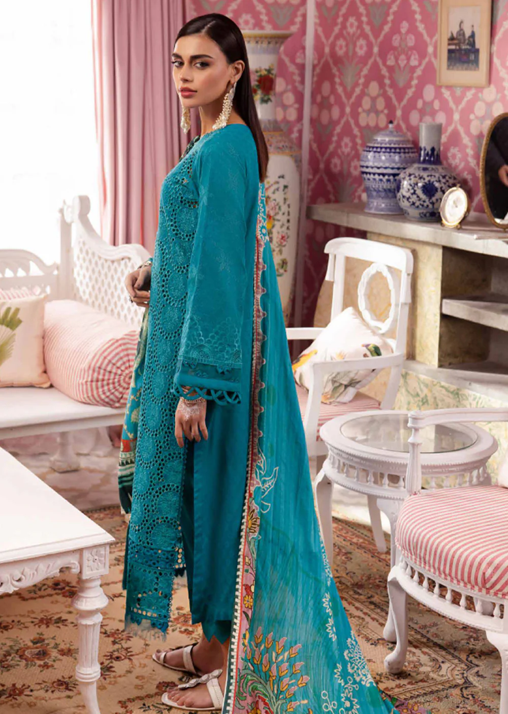 NDS-108-R - Readymade - Maya Lawn Collection by Nureh 2024 - Image 4