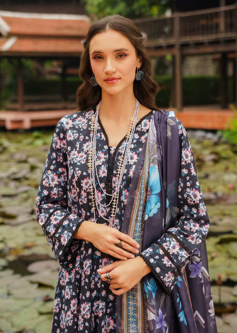Neeshal - Readymade 3 Piece Cotton Suit - Image 2