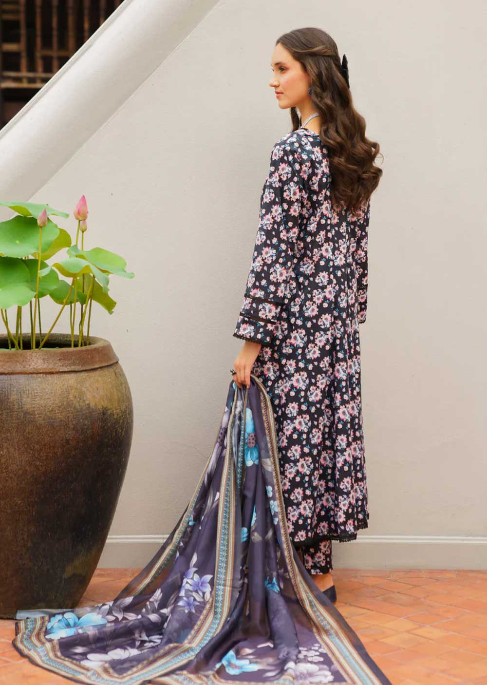 Neeshal - Readymade 3 Piece Cotton Suit - Image 4