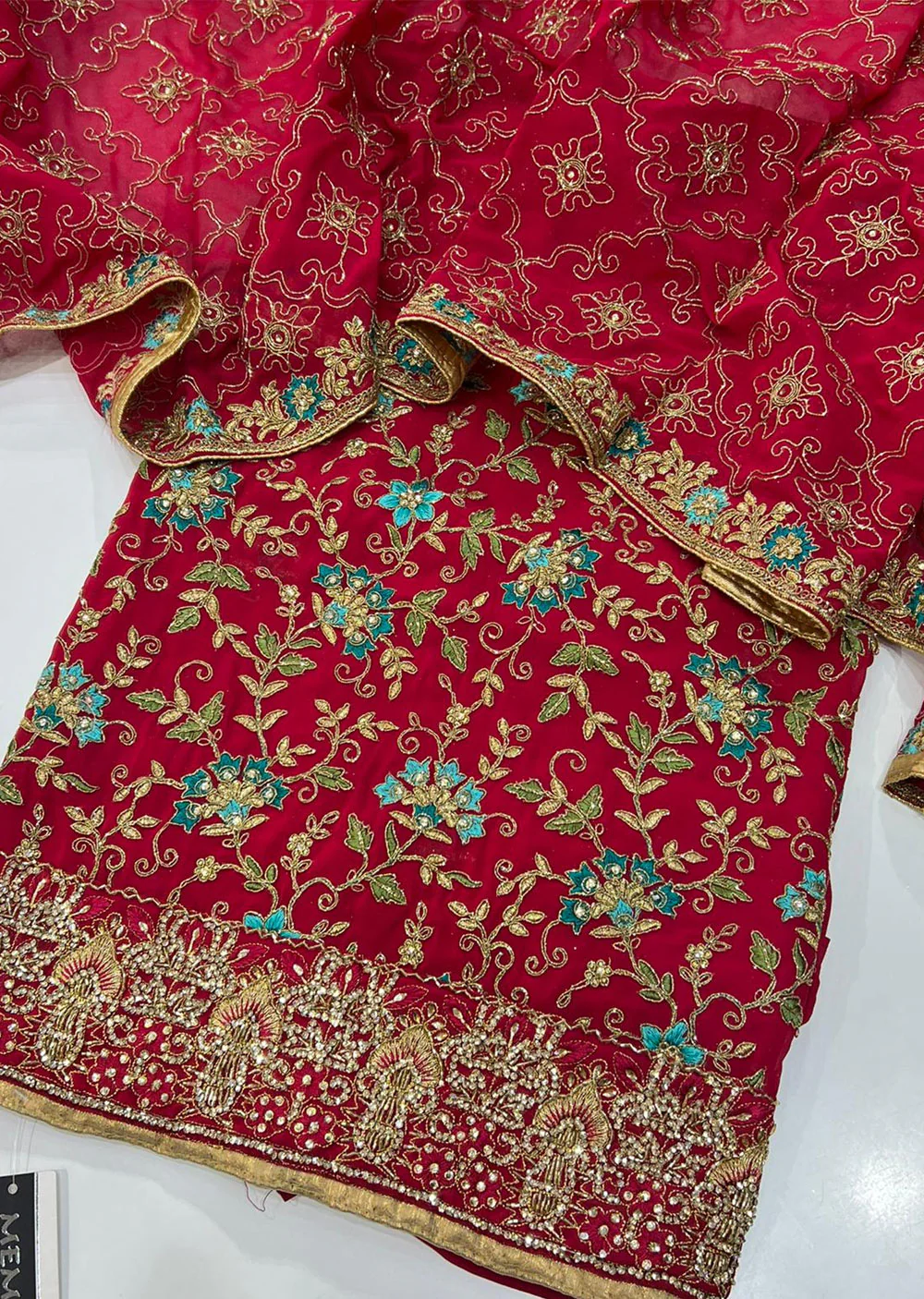 OP 2245 Hot Pink Unstitched Georgette Suit