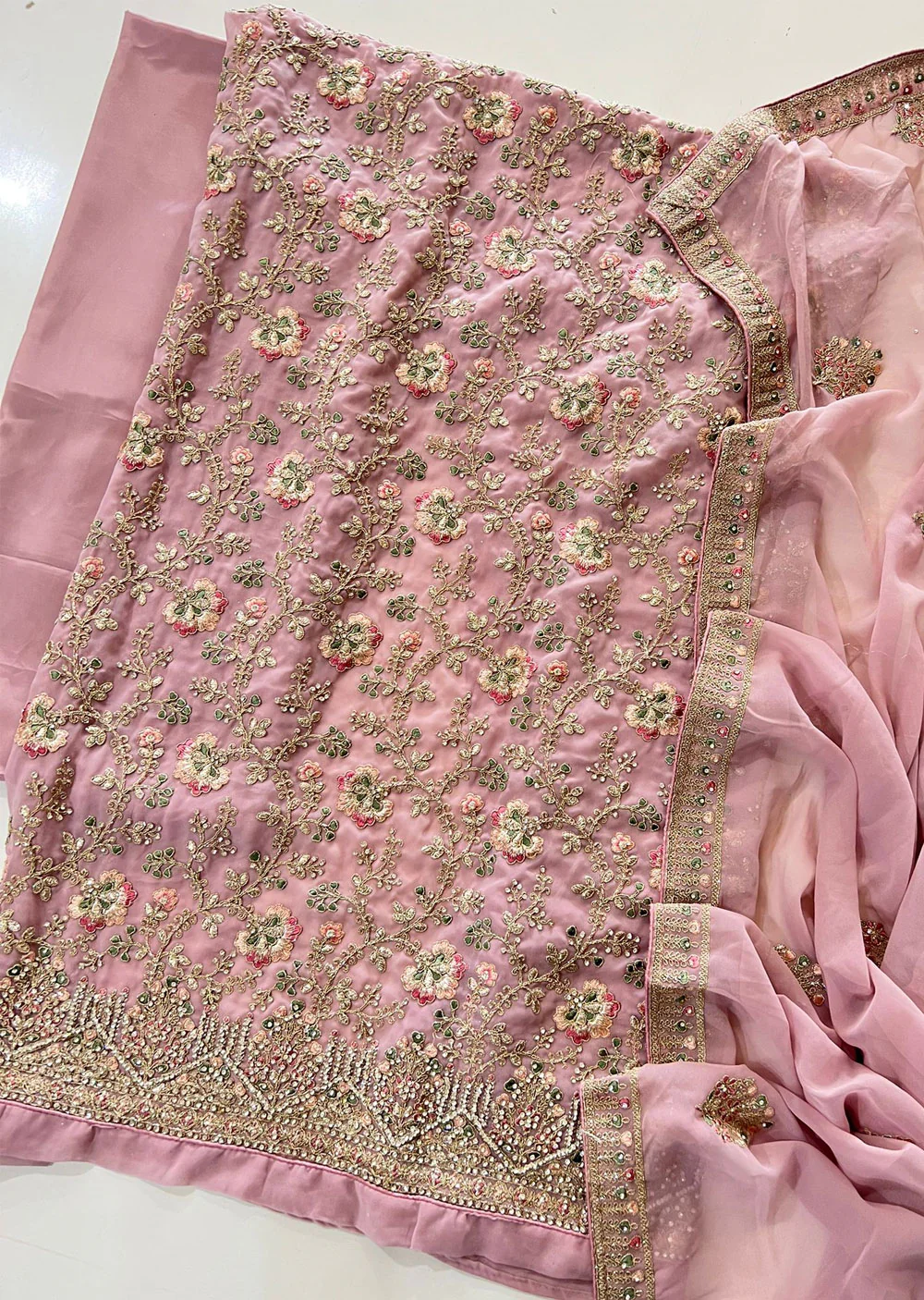 OP5050 Lilac Unstitched Georgette Suit
