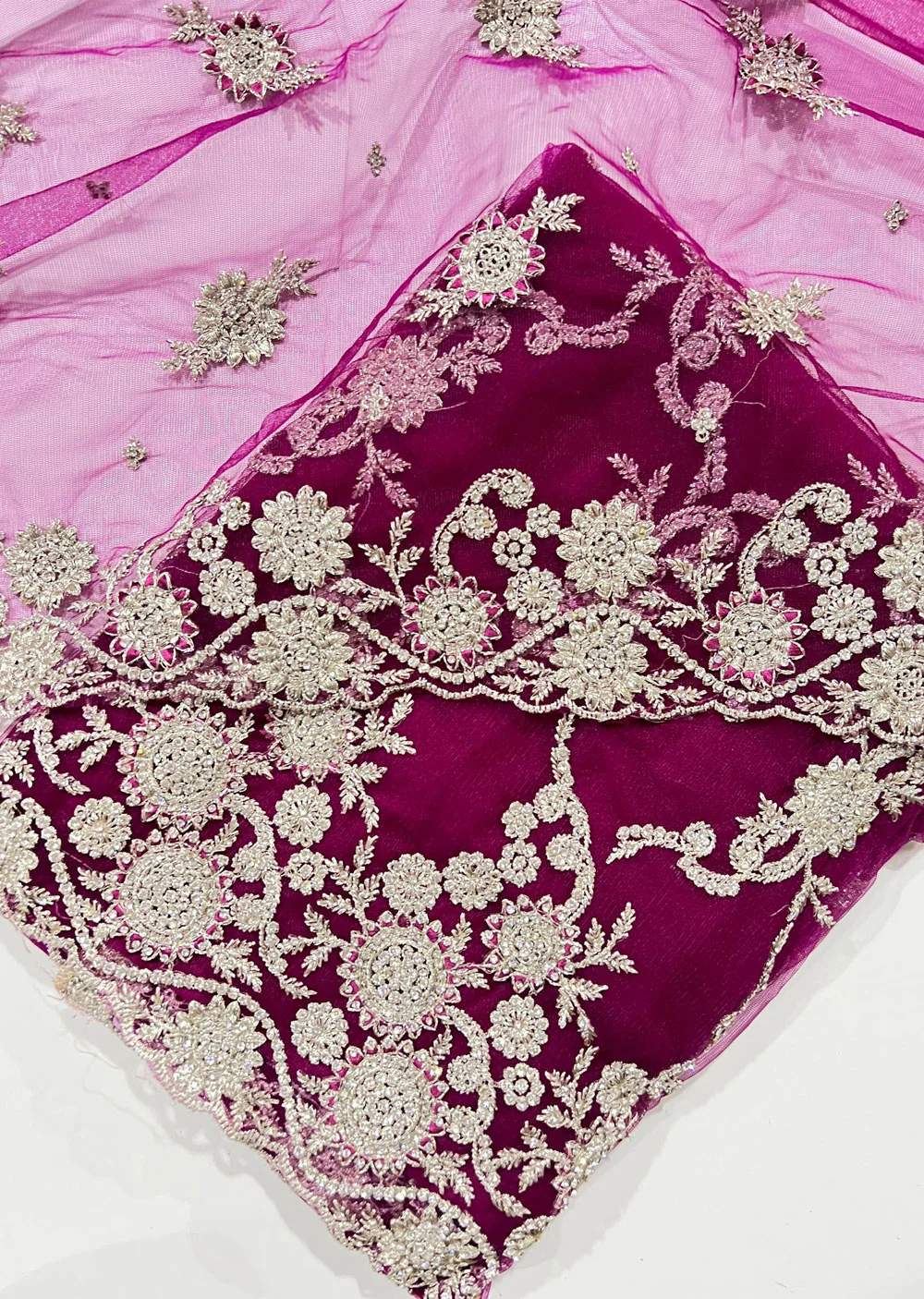 OP6403 Magenta Unstitched Net Suit