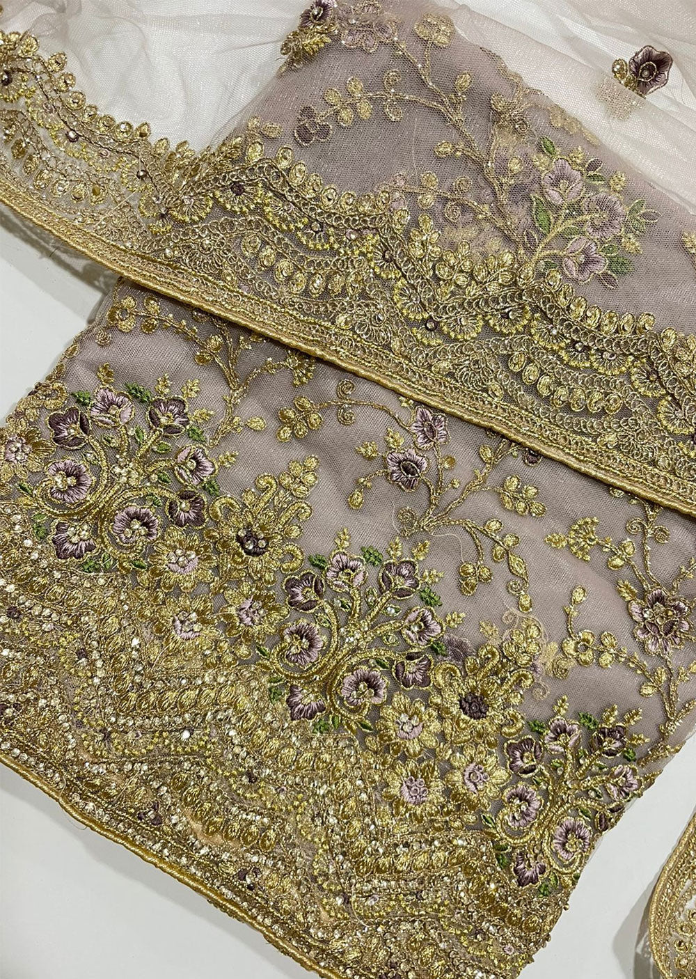 OPJ38 Light Lilac Unstitched Net Suit