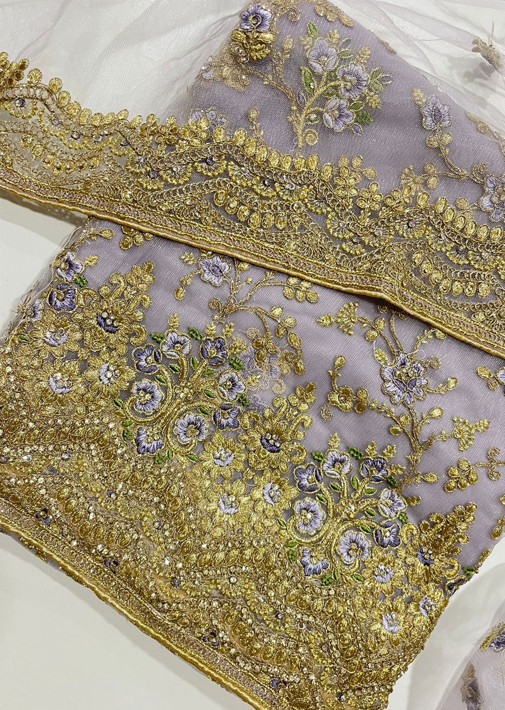 OPJ38 Lilac Unstitched Net Suit
