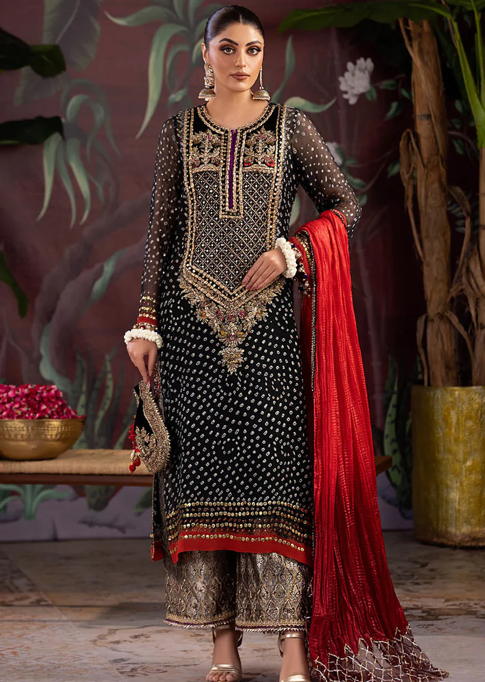 P-269 - Black - Readymade - Khuda Ameer Ouftit