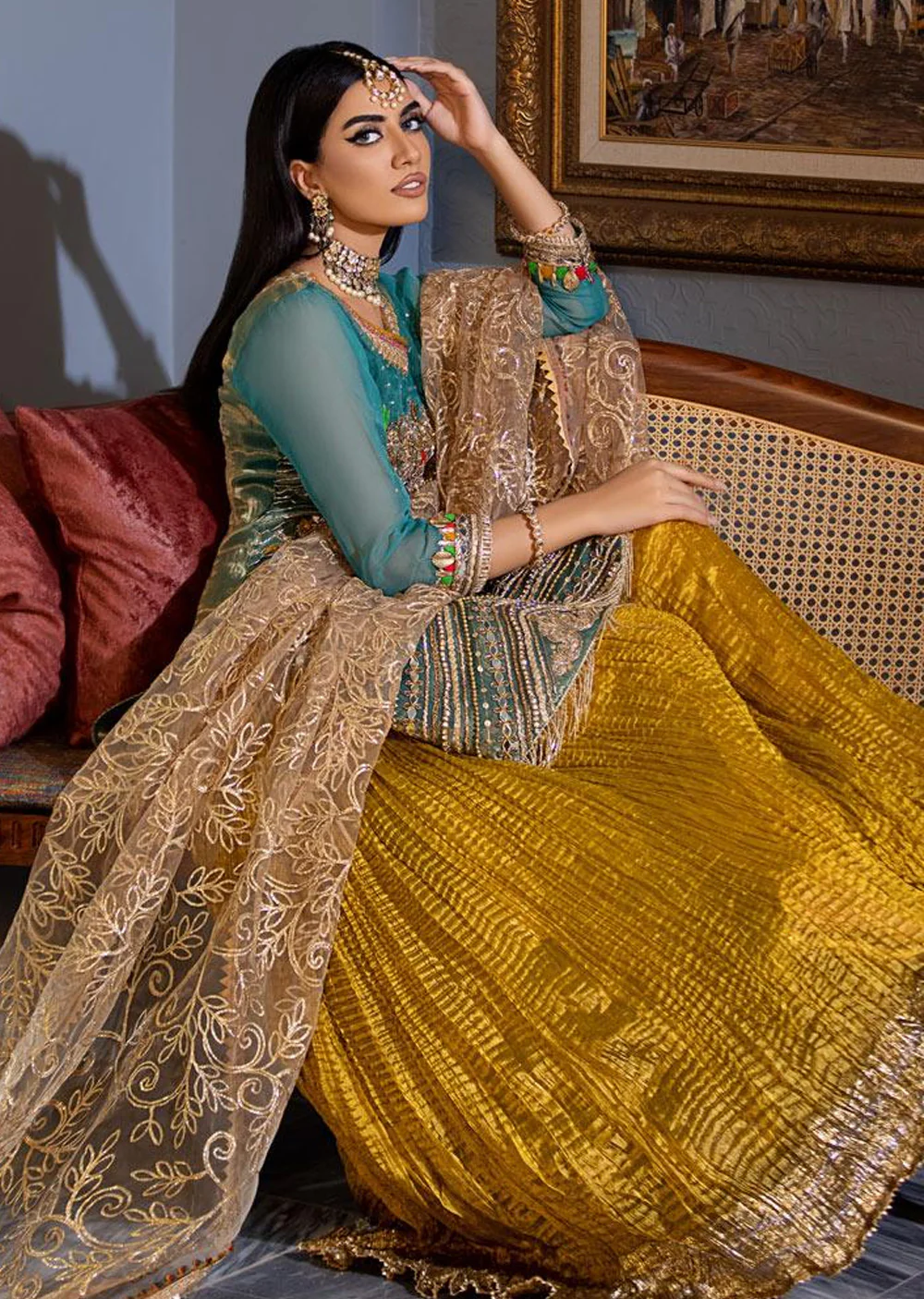 P-224 - Ferozi - Readymade - Khuda Ameer Ouftit - Image 3