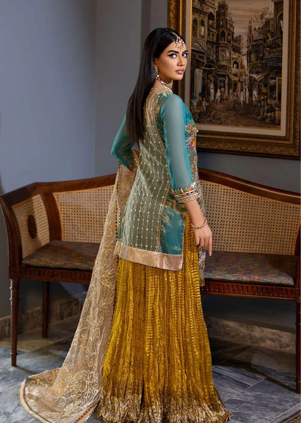P-224 - Ferozi - Readymade - Khuda Ameer Ouftit - Image 4
