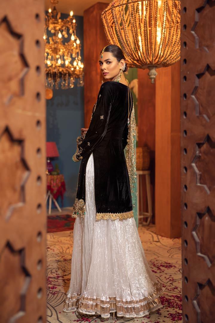 P-225 Black Velvet Readymade Khuda Ameer Creations 2024 - Image 3