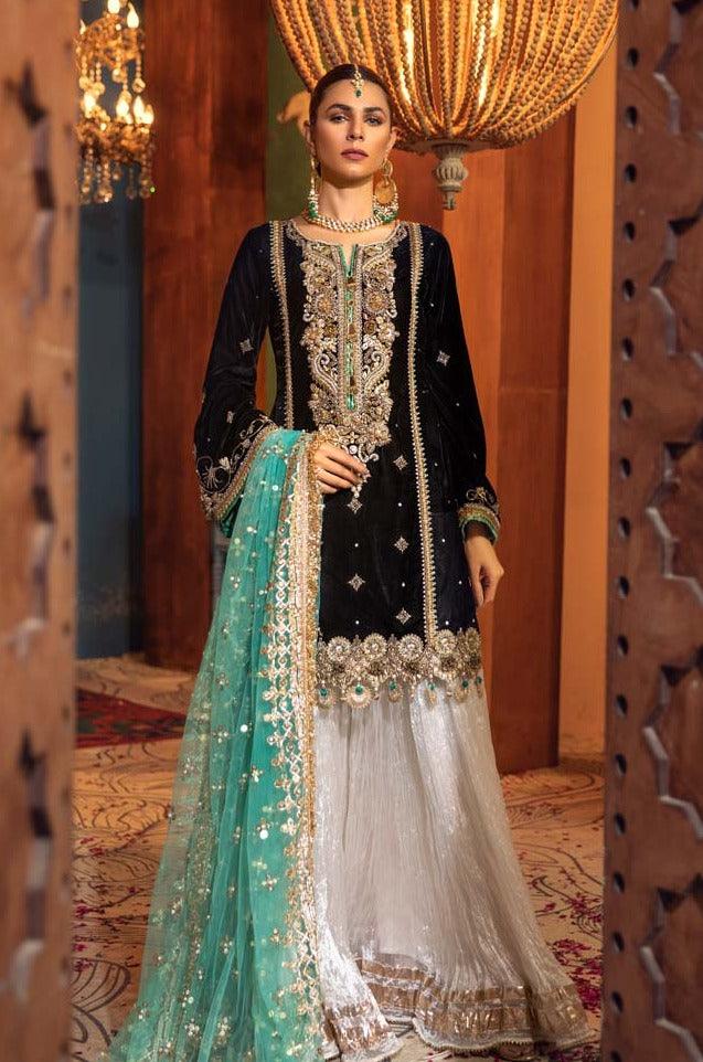 P-225 Black Velvet Readymade Khuda Ameer Creations 2024 - Image 4
