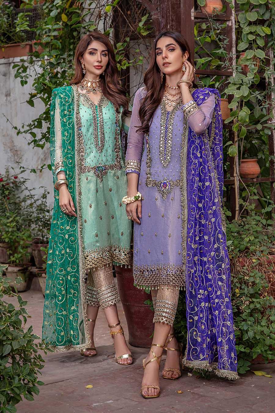 P-235 Turquoise Readymade Khuda Ameer Creations 2024 - Image 13