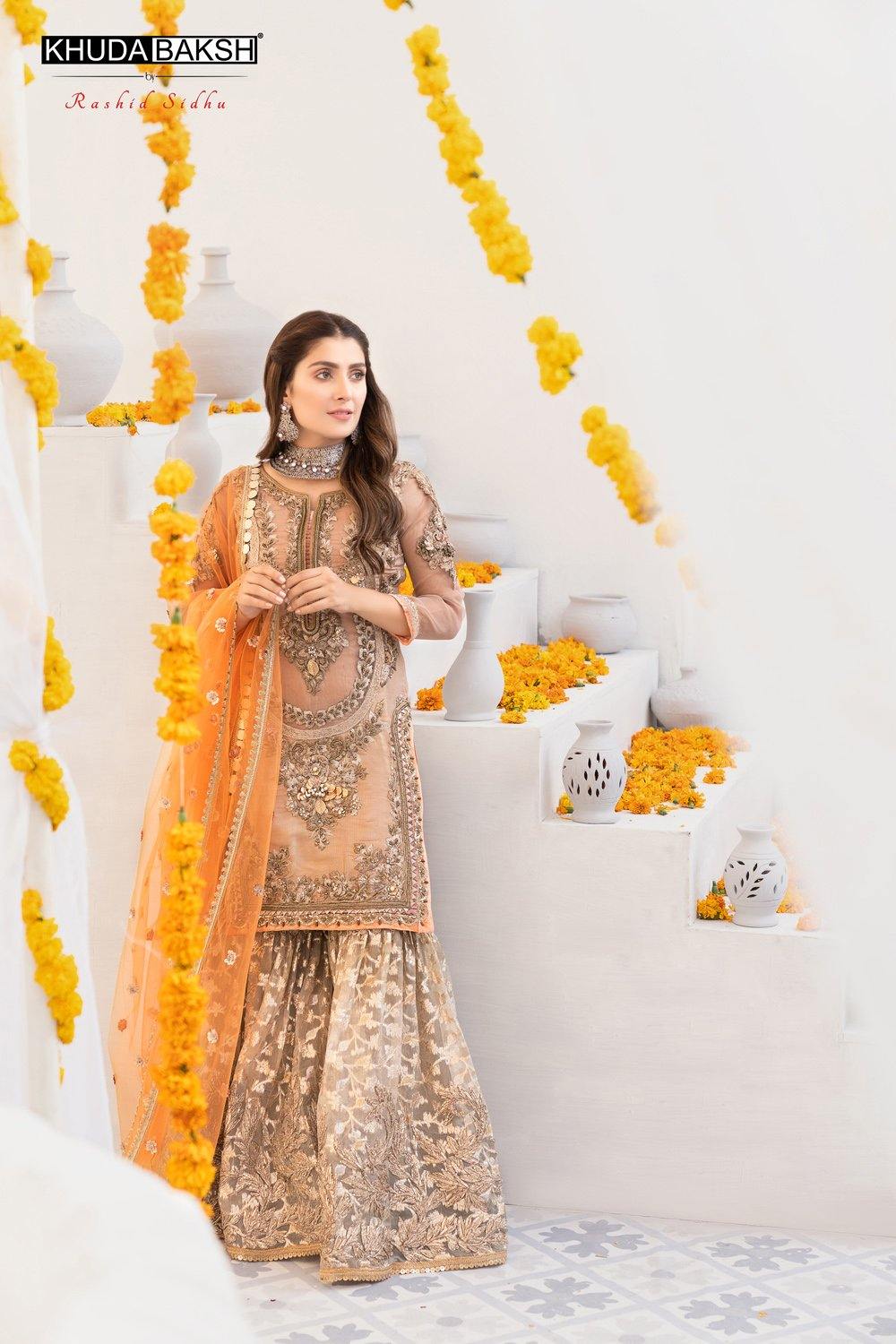 Z-225 -gold Readymade - Khuda Ameer Creations 2024 - Image 6