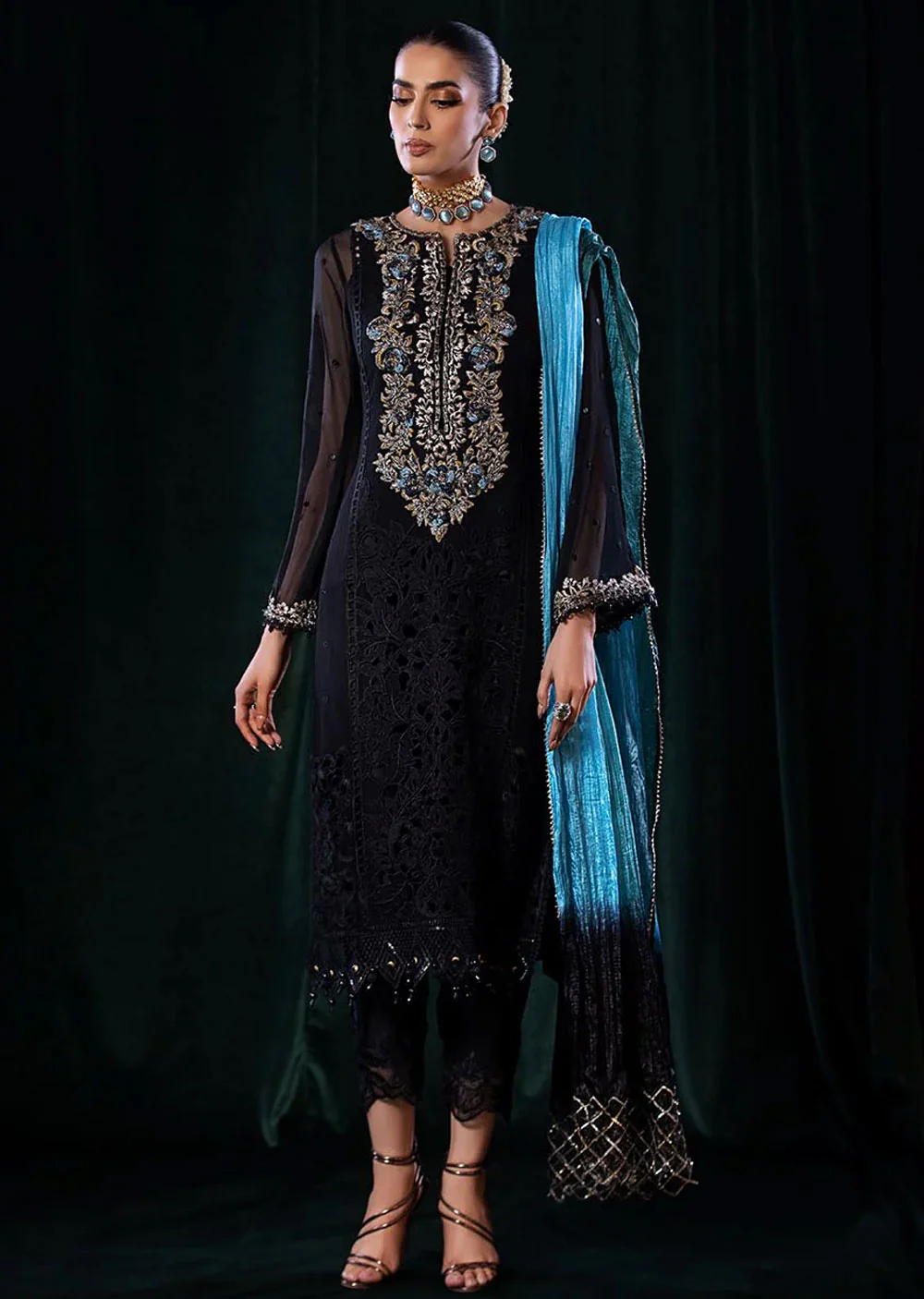 P-251 - Black - Readymade - Khuda Ameer Creations 2024 - Image 2