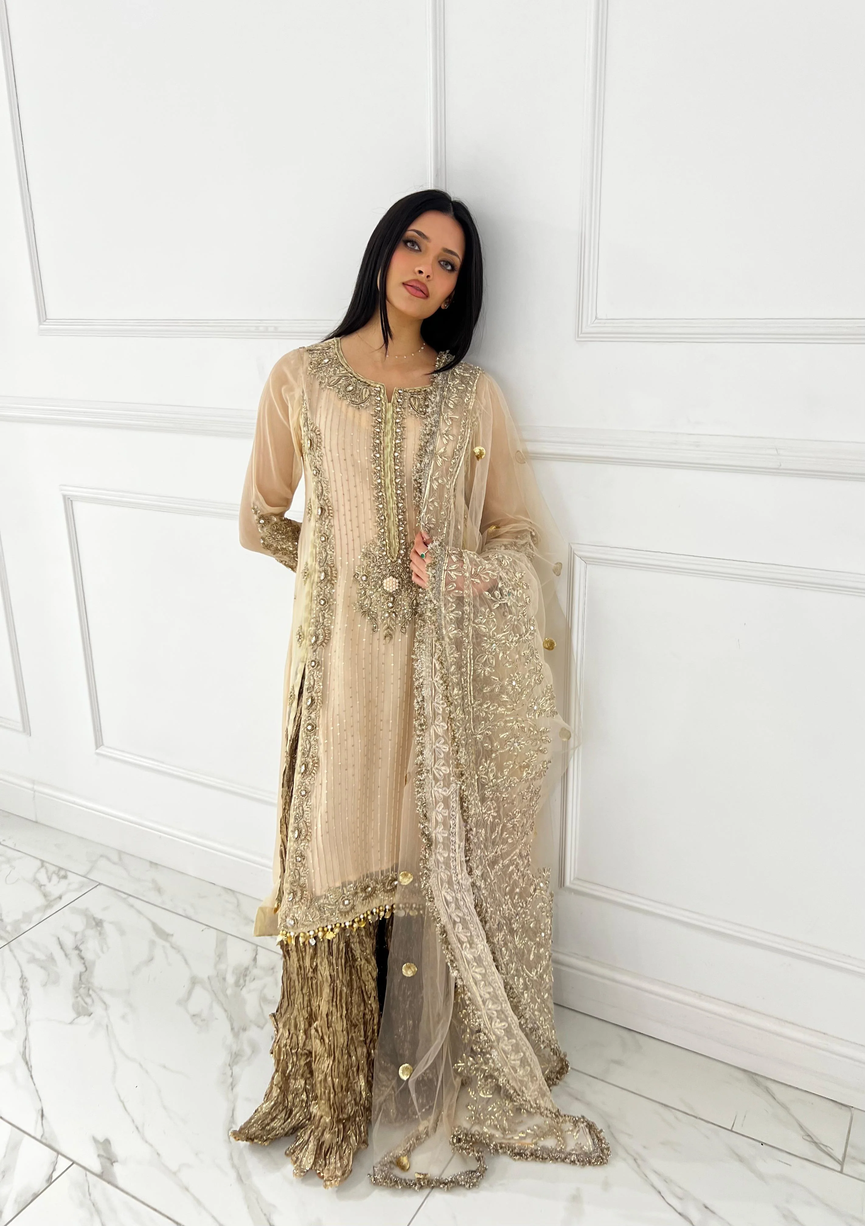 P-252 - Peach - Readymade - Khuda Ameer Creations 2024 - Image 4