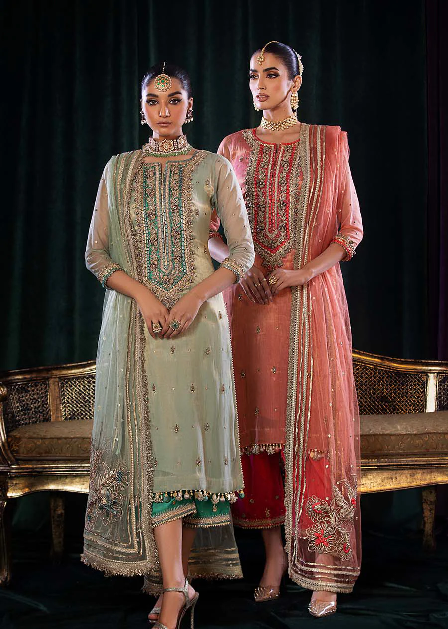 P-254 Green Readymade Khuda Ameer Creations 2024