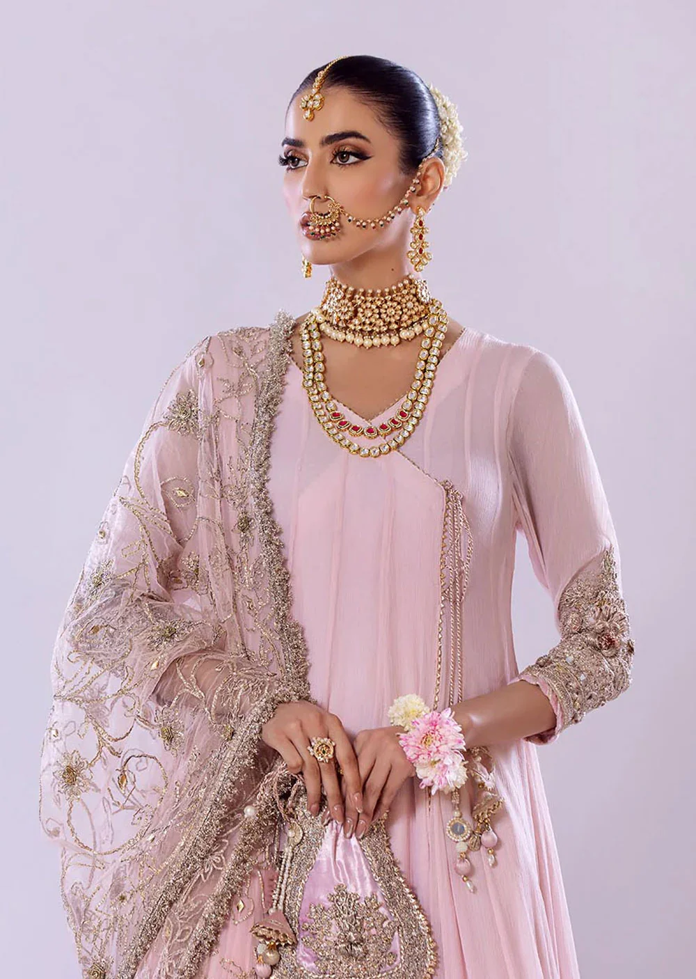 P-256 - Pink - Readymade - Basics by Khuda Ameer Creations 2024 - Image 5