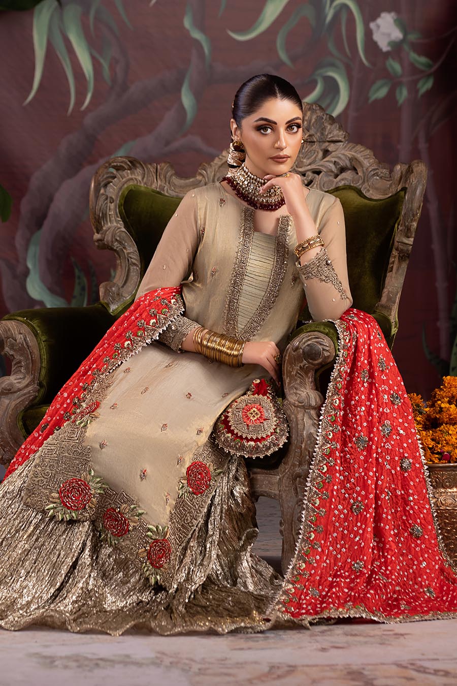 P-259- Gold - Readymade - Khuda Ameer Creations 2024 - Image 6