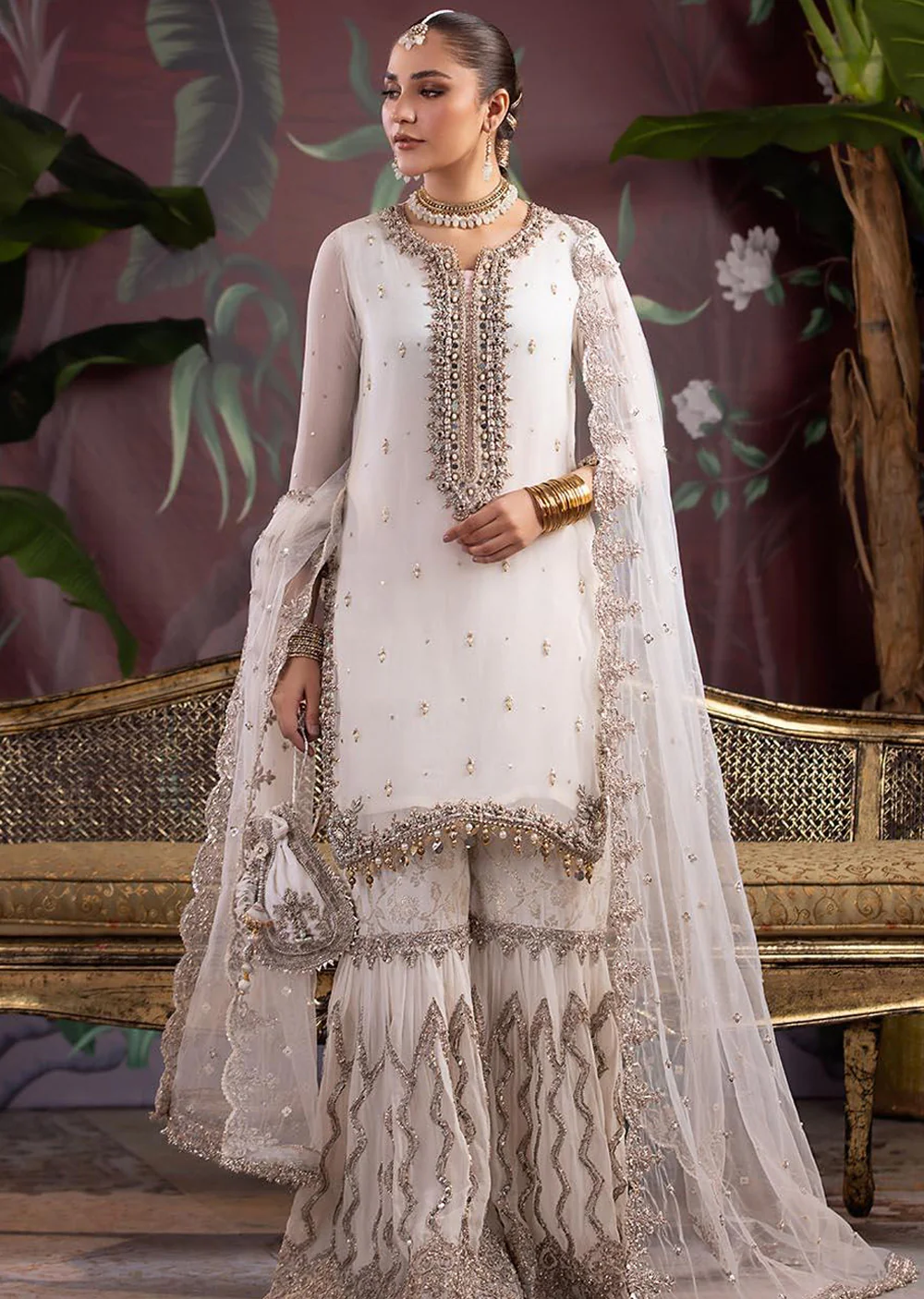 P-267 - Readymade - White - Khuda Ameer Outfit - Image 3